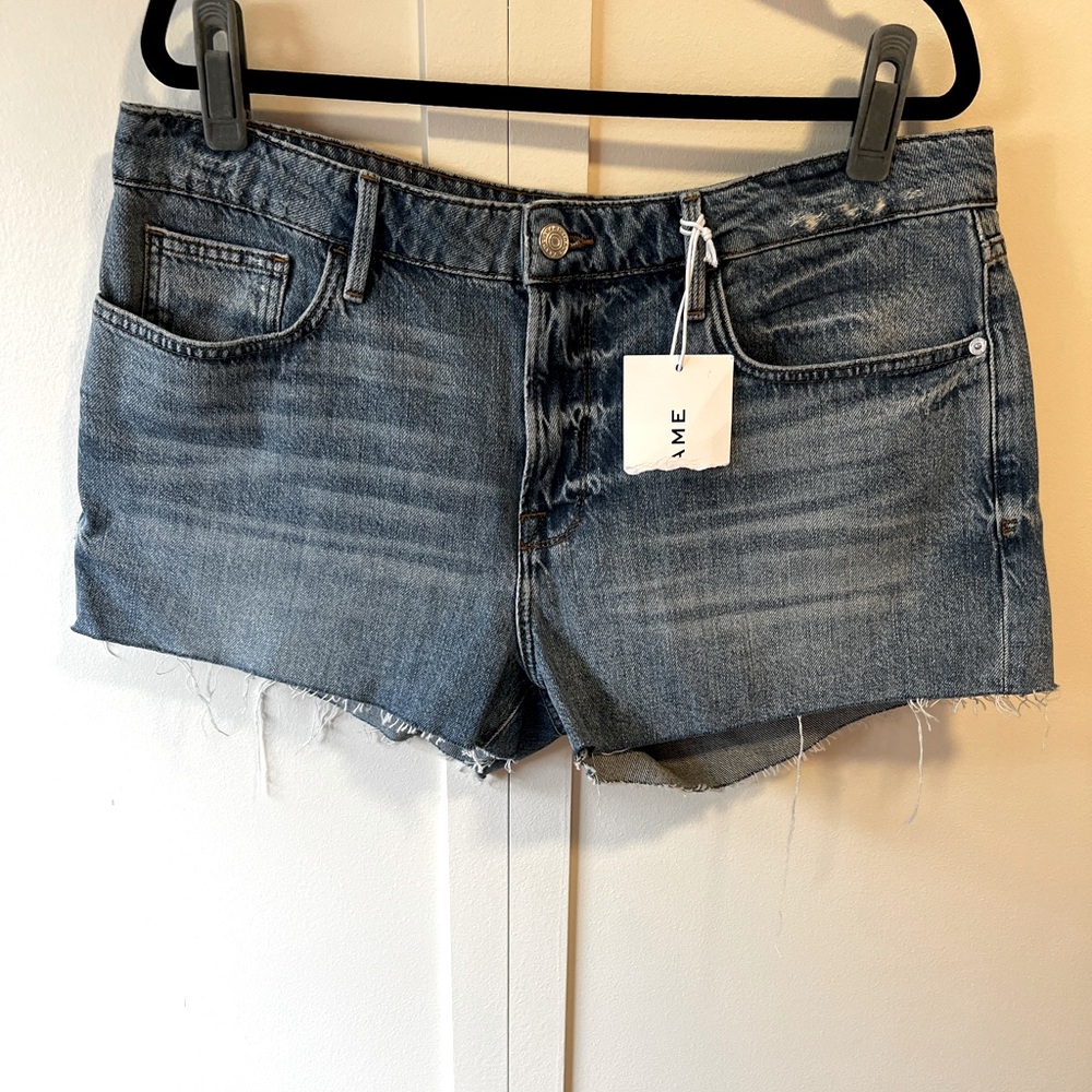 Frame Denim Women’s NWT Jean Shorts Le Grand Garçon Short Size 32